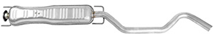 Exhaust muffler middle in the group Exhaust parts / Exhaust muffler & kits at  Professional Parts Sweden AB (25343745)