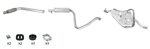 Exhaust system in the group Exhaust parts / Exhaust muffler & kits at  Professional Parts Sweden AB (253448018)