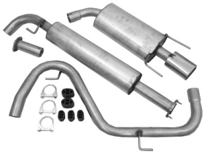Stainless exhaust sport system in the group  at  Professional Parts Sweden AB (253460060S)