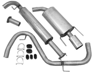 Stainless exhaust sport system in the group  at  Professional Parts Sweden AB (253460061S)