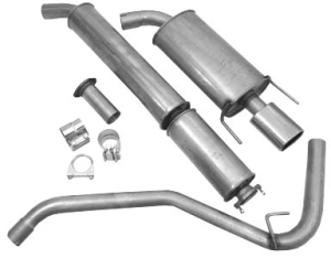 Stainless exhaust sport system in the group  at  Professional Parts Sweden AB (253460070S)