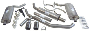 Stainless exhaust sport system in the group  at  Professional Parts Sweden AB (253460072S)