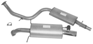 Stainless exhaust sport system in the group  at  Professional Parts Sweden AB (254340002S)