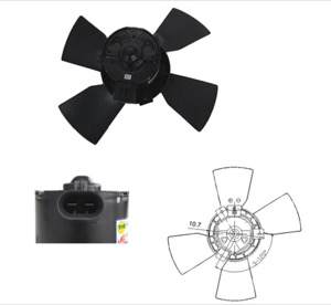 Flakt kylare diameter (mm): 280 in the group Cooling / ventilation / Radiator fan at  Professional Parts Sweden AB (50502604)