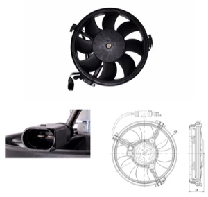 Flakt kylare diameter (mm): 280 in the group Cooling / ventilation / Radiator fan at  Professional Parts Sweden AB (95392602)