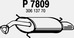 Rear muffler in the group  at  Professional Parts Sweden AB (P7809)