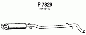 Intermediate muffler in the group  at  Professional Parts Sweden AB (P7829)