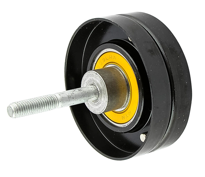 Guide pulley vribbed belt