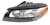 Headlamp black electric left Headlamp black electric left