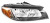Headlamp black electric right Headlamp black electric right