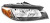 Headlamp black electric right