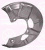 Brake dust shield front left Brake dust shield front left