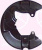 Brake dust shield front left Brake dust shield front left