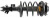 Shock absorber kit with spring and strut mounts Shock absorber kit with spring and strut mounts