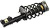 Shock absorber kit with spring and strut mounts Shock absorber kit with spring and strut mounts