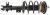 Shock absorber kit with spring and strut mounts Shock absorber kit with spring and strut mounts
