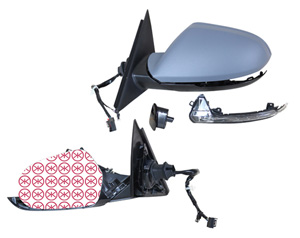 Utv.Spegel Vänster in the group Body parts / Mirror / Outside Mirror at Professional Parts Sweden AB (00321047)