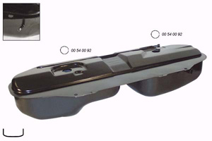 Br�nsletank 63L Bensin Diesel in the group Body parts / Body Parts / Fuel Tank Filling / Fuel Tank at  Professional Parts Sweden AB (0054007)