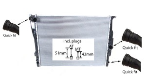 Kylare motorkylning in the group Cooling / ventilation / Radiator at  Professional Parts Sweden AB (0062302303)