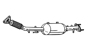 Sot-/Partikelfilter Avgassystem in the group Exhaust parts / Particle filter diesel at  Professional Parts Sweden AB (095-446)