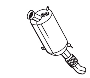 Sot-/partikelfilter avgassystem in the group Exhaust parts / Particle filter diesel at  Professional Parts Sweden AB (095-753)