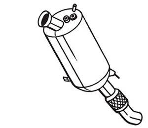 Sot-/Partikelfilter Avgassystem in the group Exhaust parts / Particle filter diesel at Professional Parts Sweden AB (097-753)