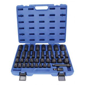 Impact socket set 40 pcs 1/2