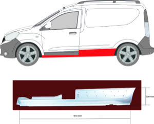 Instegspl�t V�nster in the group  at  Professional Parts Sweden AB (1315001)