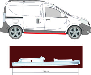 Instegspl�t H�ger in the group  at  Professional Parts Sweden AB (1315012)