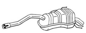 Bakre Ljudd�mpare in the group Exhaust parts / End Pipe at  Professional Parts Sweden AB (148-213)