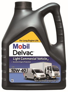 MOBIL DELVAC LIGHT COMMERCIAL VEHICLE E 10W-40 4L i gruppen Olja/Kem / Motorolja / 10W-40 hos  Professional Parts Sweden AB (153891)