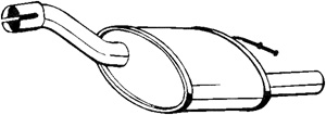 Bakre Ljuddmpare in the group Exhaust parts / End Pipe at  Professional Parts Sweden AB (154-383)