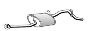 Bakre Ljuddämpare in the group Exhaust parts / End Pipe at  Professional Parts Sweden AB (16018671)