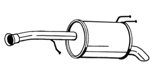 Bakre Ljudd�mpare Bakdel in the group Exhaust parts / End Pipe at  Professional Parts Sweden AB (165-073)