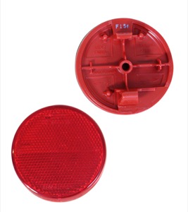 Reflex Bak Rund Rd i gruppen Kaross / Kaross / Reflektorer / Reflektor hos  Professional Parts Sweden AB (16790790)