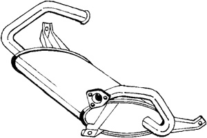 Bakre Ljudd�mpare in the group Exhaust parts / End Pipe at  Professional Parts Sweden AB (177-275)