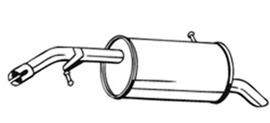 Bakre Ljuddmpare in the group Exhaust parts / End Pipe at  Professional Parts Sweden AB (190-363)