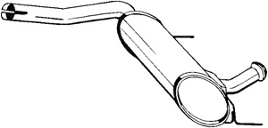 Mittenljudd�mpare in the group Exhaust parts / Exhaust muffler & kits at  Professional Parts Sweden AB (200-729)