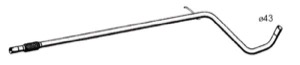 Avgasrör in the group Exhaust parts / Exhaust muffler & kits at  Professional Parts Sweden AB (20088649)