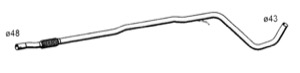 Avgasrör Euro 5 Mitt in the group Exhaust parts / Exhaust muffler & kits at  Professional Parts Sweden AB (20088651)