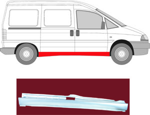 Instegspl�t H�ger in the group Body parts / Repair Panels / Repair Panel, Foot Board / Door Sill at  Professional Parts Sweden AB (2033002)