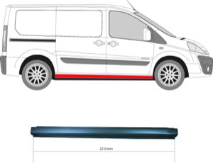 Instegspl�t H�ger in the group Body parts / Repair Panels / Repair Panel, Foot Board / Door Sill at  Professional Parts Sweden AB (2035012)