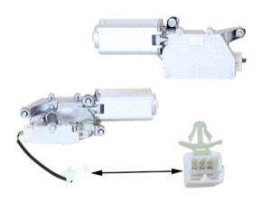 Vindrutetorkarmotor Bak i gruppen Torkarutrustning / Torkarmotor hos  Professional Parts Sweden AB (20427170)