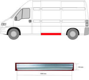 Sdov�gg Sidpl�t V�nster in the group Body parts / Body Panel / Body Panel, Sidewall at  Professional Parts Sweden AB (2092001)