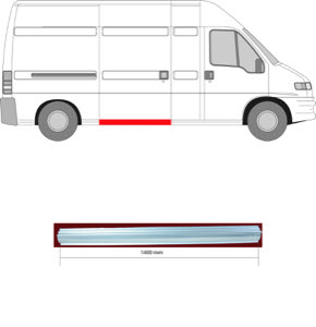 Sdov�gg Sidpl�t H�ger Underdel in the group Body parts / Body Panel / Body Panel, Sidewall at  Professional Parts Sweden AB (2092002)