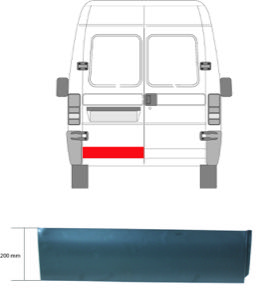 Bakd�rr Ekonomipl�t V�nster in the group Body parts / Repair Panels / Repair Panel, Door at  Professional Parts Sweden AB (2092151)