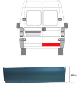 Bakd�rr Ekonomipl�t H�ger Underdel in the group Body parts / Repair Panels / Repair Panel, Door at  Professional Parts Sweden AB (2092152)