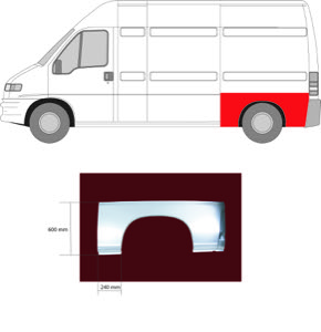 Sdov�gg Hjulhuskant V�nster in the group Body parts / Body Panel / Body Panel, Sidewall at  Professional Parts Sweden AB (2092533)