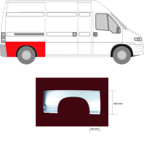 Sdov�gg Hjulhuskant H�ger Underdel in the group Body parts / Body Panel / Body Panel, Sidewall at  Professional Parts Sweden AB (2092534)