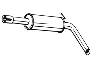 Bakre Ljudd�mpare Mellandel in the group Exhaust parts / End Pipe at  Professional Parts Sweden AB (220-031)